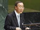 Ban Ki Moon stellte den Fünfjahresplan vor.