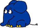 Der kleine blaue Elefant mauserte sich schnell zum heimlichen Star der Sendung.