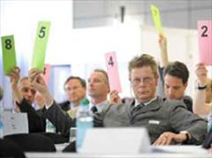 Die Mitglieder des Ausserordentlichen Sportparlaments stimmen über die Annahme der Antidoping Schweiz ab.