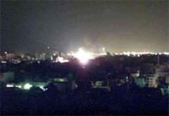 Gaza Stadt unter Feuer der israelischen Armee. (Archiv)