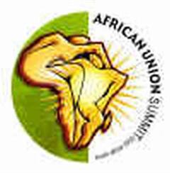 Das Logo des Gründungsgipfels der Afrikanischen Union AU.