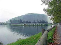 Das EU-Parlamentsgebäude in Strassbourg.
