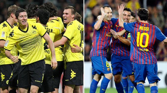 Sorgen für zwei Topspiele heute Abend: Dortmund und Barça sind in Form.