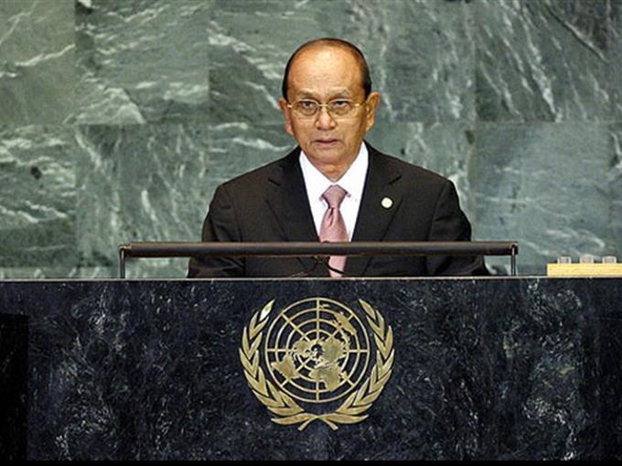 Thein Sein fordert Waffenruhe.