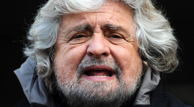 Beppe Grillo (Bild) bezeichnete Bersani als «politischen Stalker».