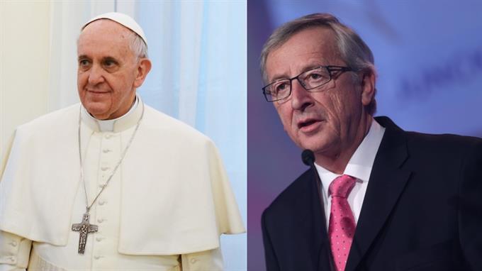 Verstehen viel vom Theater - wenig vom demokratischen Handeln: Papst Franziskus, Jean-Claude Juncker