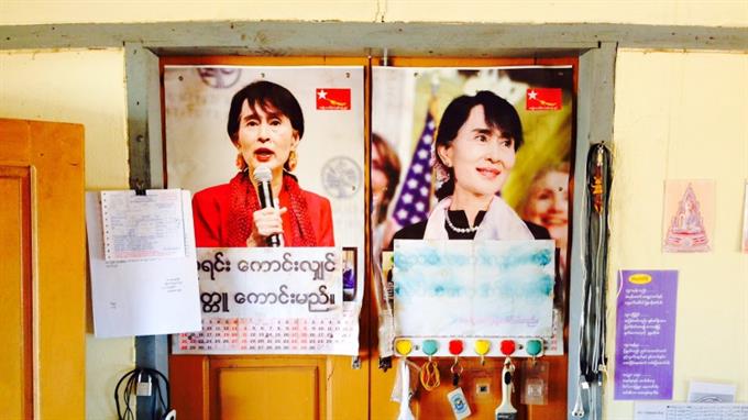 Demokratie-Ikone Aung San Suu Kyi: Ihr ist egal, wer Präsident unter ihr wird.